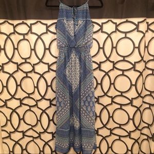 Paisley Floral Pattern Cinched Mid Maxi